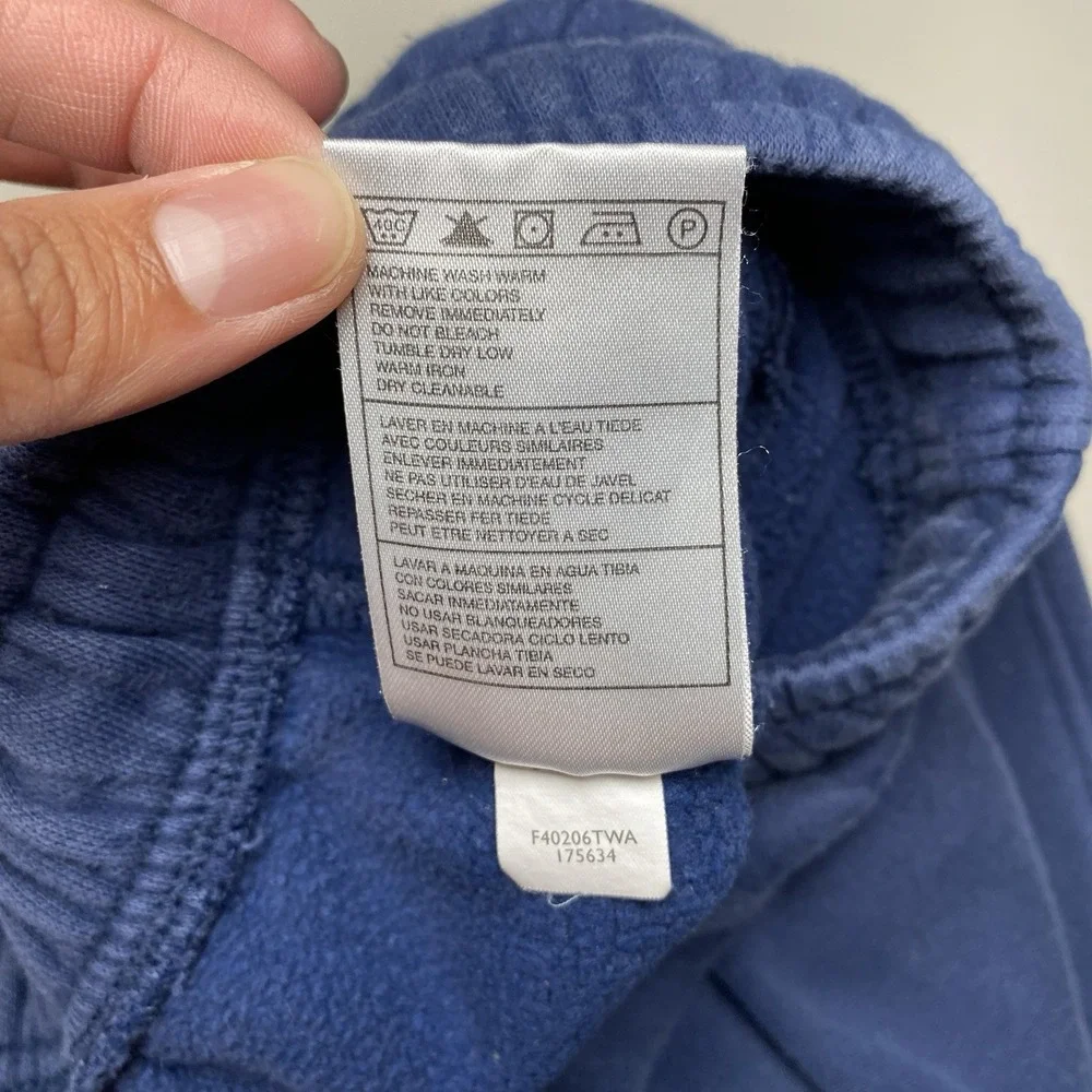 Y2K Nike Sweatpants XL (36x32) Baggy Wide Leg Faded Blue